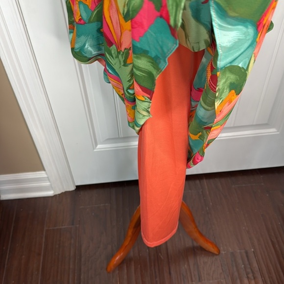 London Times Women's Twist Neck Halter Maxi Dress Sz 12 - Picture 11 of 14